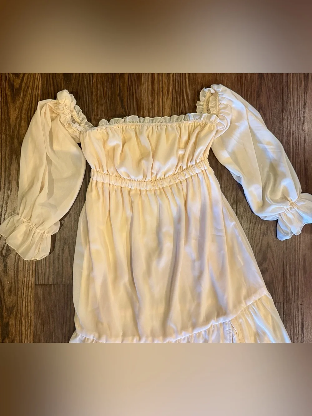 Off The Shoulder Ruffled Maxi Dress - Picture 7 of 11